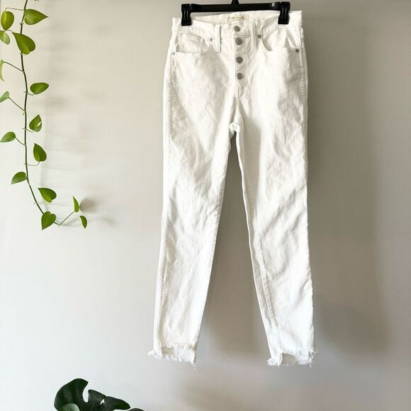 Madewell 10” High Rise Step Hem Button Fly‎ Skinny Jean 28 - Picture 3 of 7